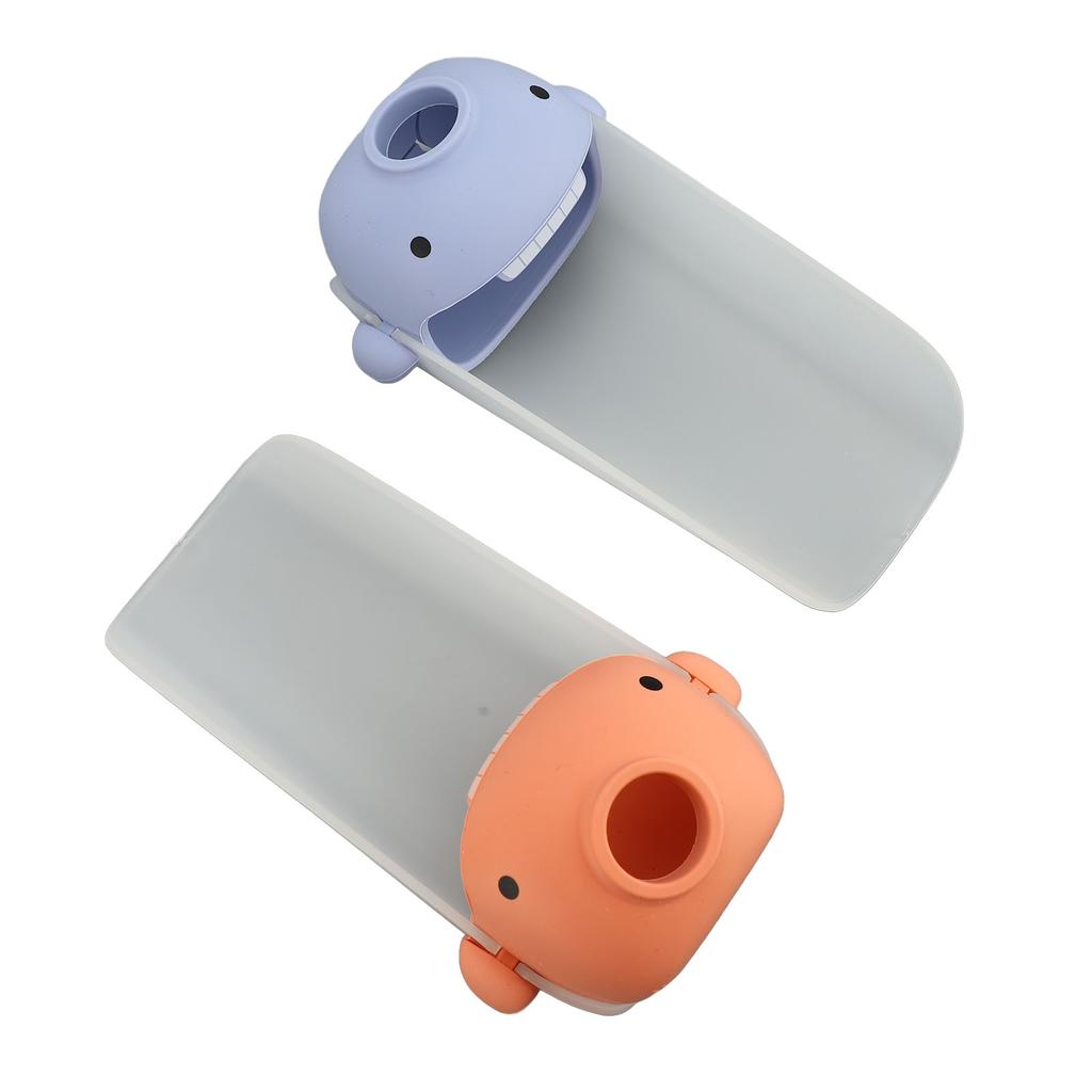 2Pcs Kids Faucet Extender for Hand Washing Cute Cartoon Shape Sink Faucet Extender for Bathroom Kitchen Bathtub Sink