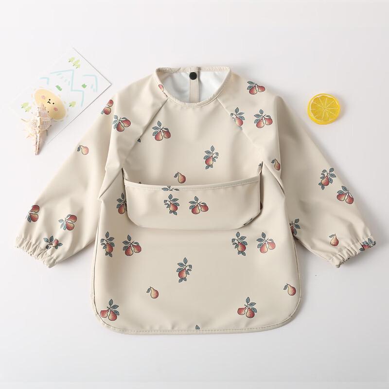 Children's Waterproof Long-Sleeve Eating Bib