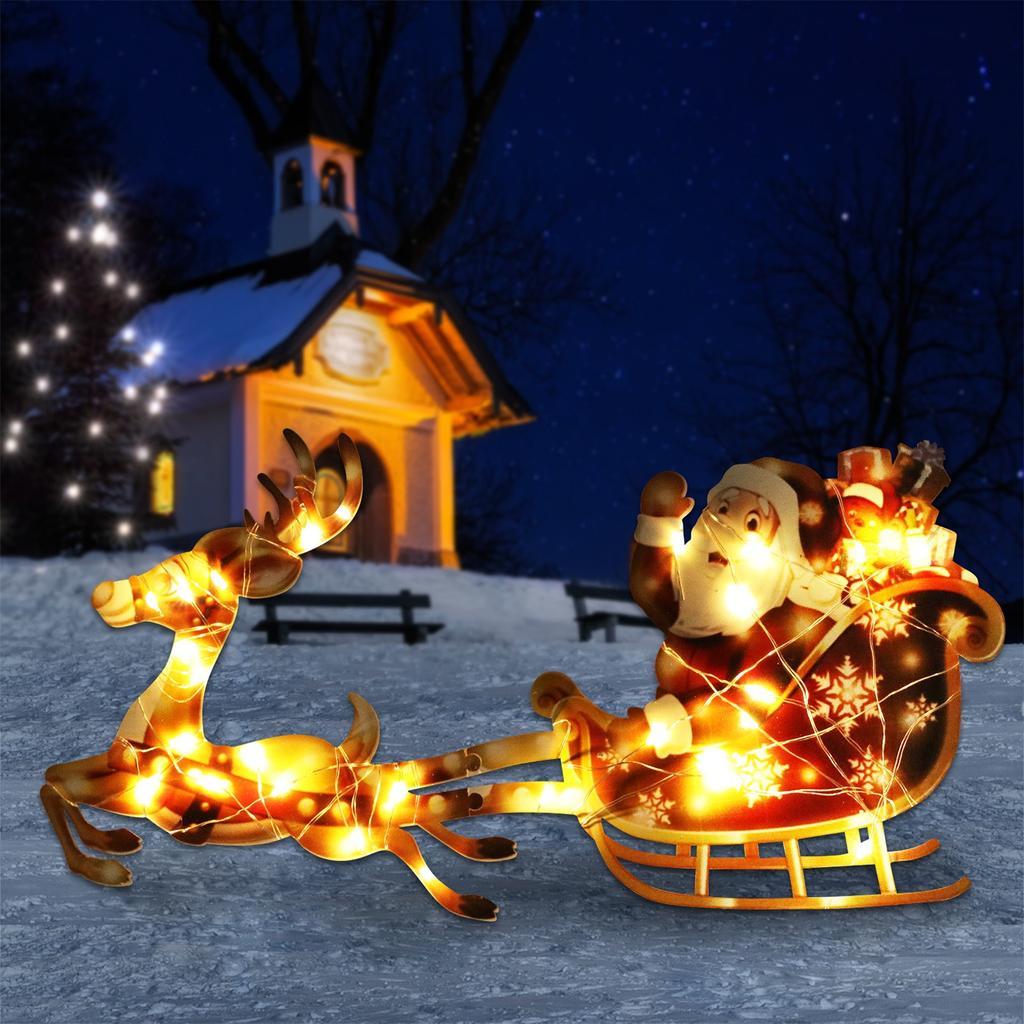 Glowing  With Wapiti Holiday Decoration Outdoor Decoration