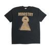 Ministry Band Shirt Psalm 69 Amerikanische Industrial Metal Band Chicago Illinois Ausgeblichen Schwergewicht Pyramide Ägypten Schwarz Gold Tinte Tour Shirt - XL