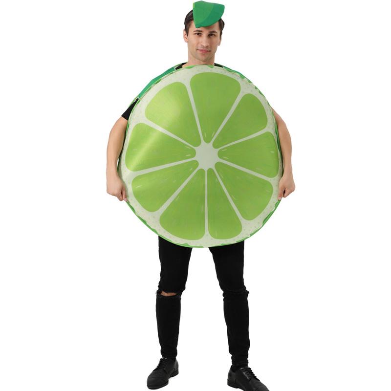 

Green lemon cosplay costume, adults Adult One Size