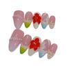 European Best-Selling Almond-Shaped Handmade Autumn/Winter Whitening Nail Art Press-On Nails