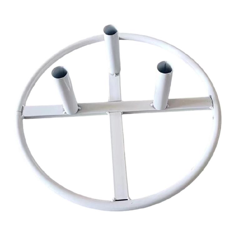 

Flower Poles Display Base Stable Metal Construction for Weddings and Parties Providing Strong Support for Flower Design білий