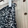 Kiju Summer Floral Print Lace-up High Waist A-line Midi Bodycon Skirt