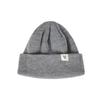 VARZAR Monogram Label Beanie Gray
