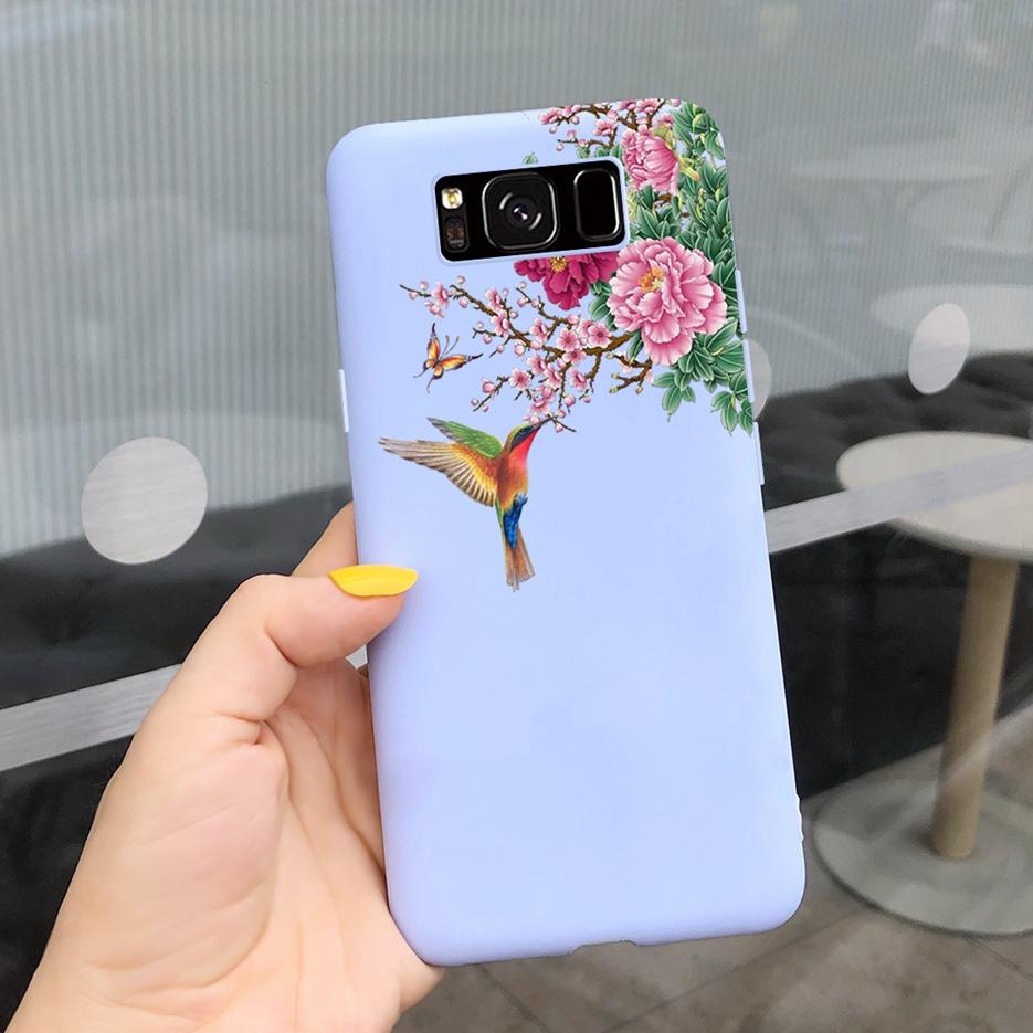 For Samsung Galaxy S8 Case Galaxy S8+ Cover Stylish Sunflower Pretty Girls Cover For Samsung S8 Plus GalaxyS8 S8+ Soft Bags Case