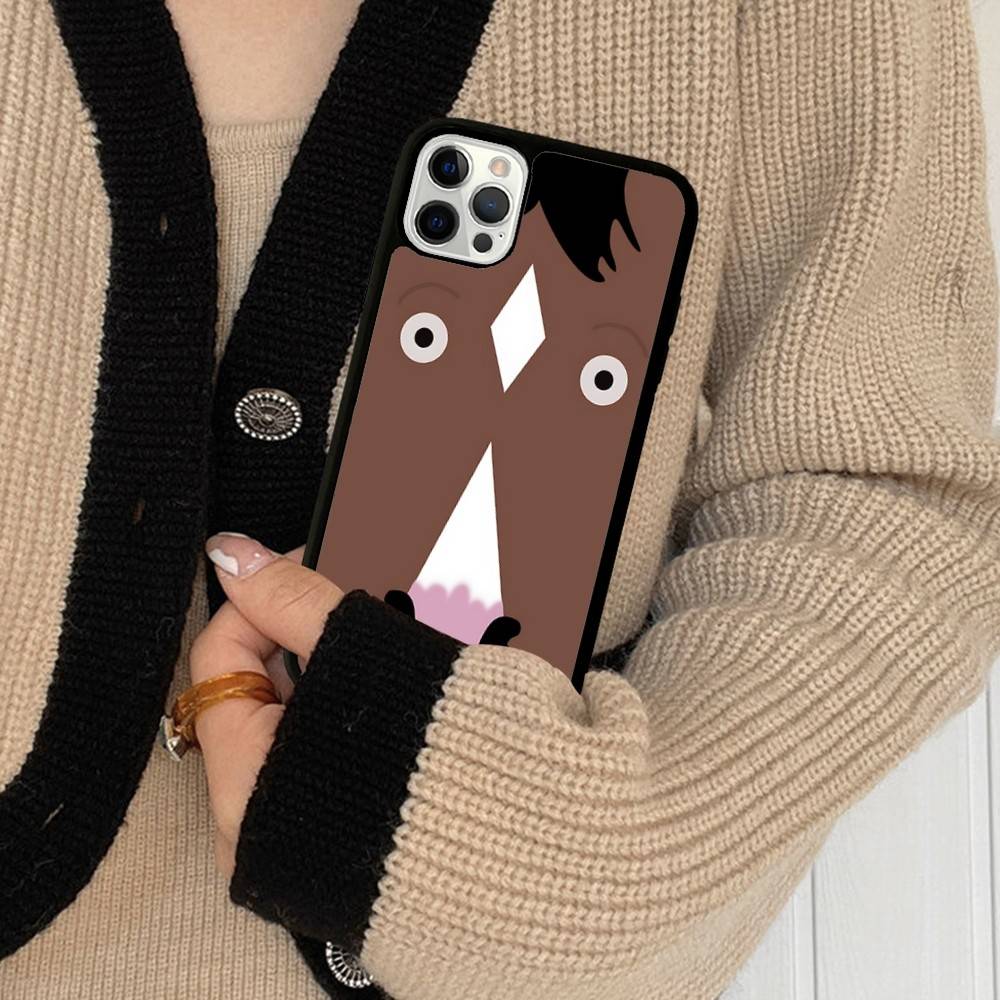 Cartoon B-BoJack Horseman For IPhone 17 16 15 14 13 12 11 Mini Pro Max Plus PC+TPU Back Phone Cover