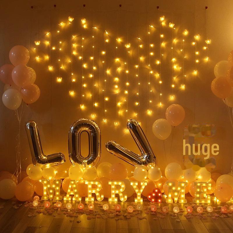 Starry LED String Lights: Vibrant Colorful Flashing Star Wave Balls for Room Atmosphere & Decoration