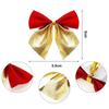 12Pcs 5cm Christmas Decorations Bow Xmas Tree Pendant Ornament for Home Room Decor Navidad New Year Party 2026 Gifts Accessories