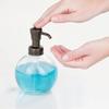 Bronze Glass Soap Dispenser Eco-Friendly Refillable Liquid Pump Kitchen Bath Countertop Durable Non-Skid Rust-Resistant