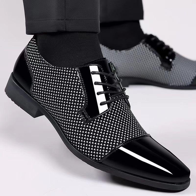 Dress Shoes Man Casual Business Pointed Toe Social Shoe for Men Breathable In Summer Leather Luxury Designer Clothing Low Price