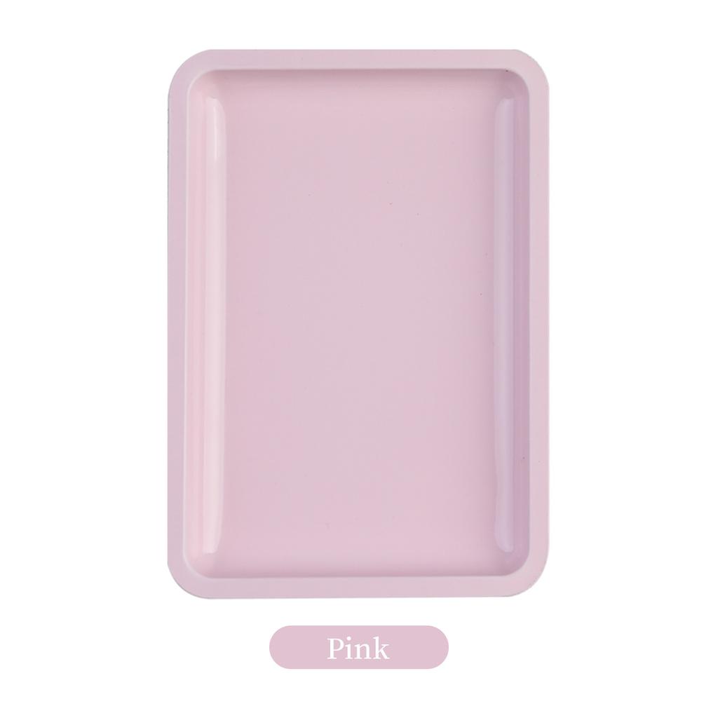 Square Stainless Steel Jewelry Tray, Nail Art Tool Storage Tray, Cosmetic Tray, Metal Plate.