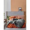 Bedding Set - 1 Duvet Cover 220 X 240 Cm + 2 Pillowcases 60 X 60 Cm - 100% Reinforced Cotton - Cinnamon