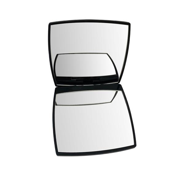 

Противотуманное ручное практичное складное карманное зеркало высокой четкости для женщин и девочек, косметическое зеркало чёрный