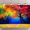 2D Plane 1 Piece of Autumn-themed Oil Painting Background Banner Suitable for Party Decoration and Birthday Celebration