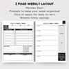 A5 Planner Daily Organizers 148 Pages Time Management Agenda Book  School Office