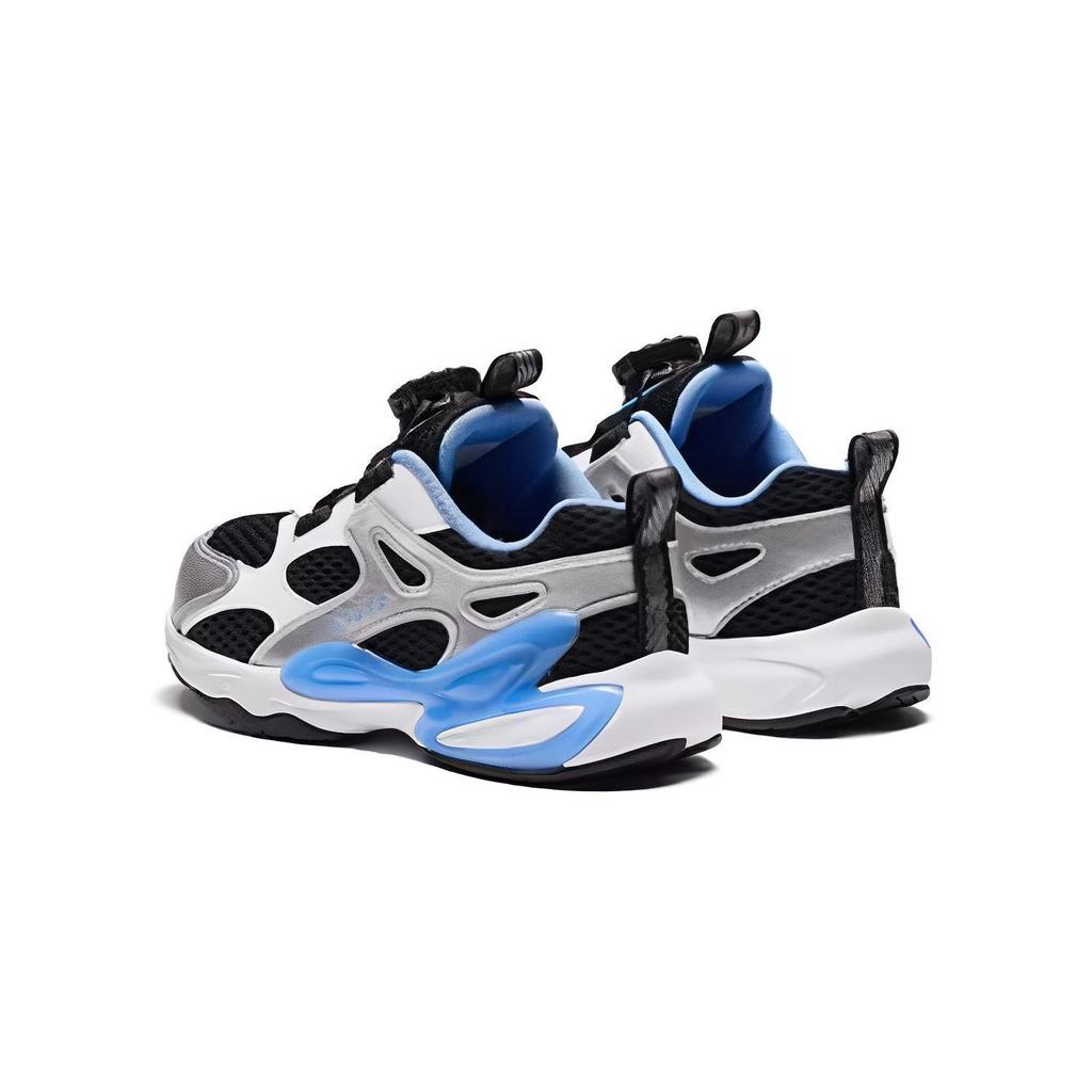 Anta Comfortable Shock Absorbing Wear Resistant Kids Casual Shoes Kids Sneakers Black Silver White A312429907-3