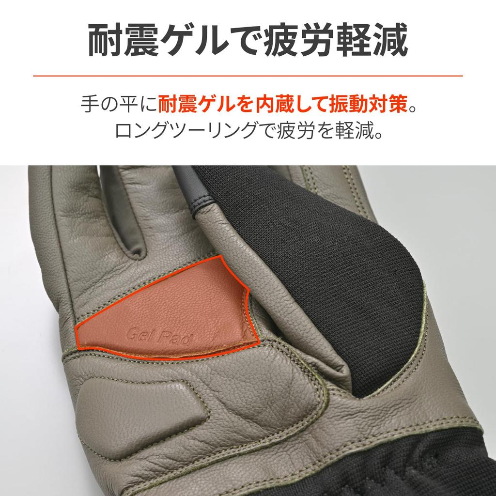 Daytona Motorcycle Genuine Leather Palm Soft Smartphone AW Soft Fit Long Size 37418 Gloves, Autumn/Winter, (Goat Leather), Waterproof, Windproof,