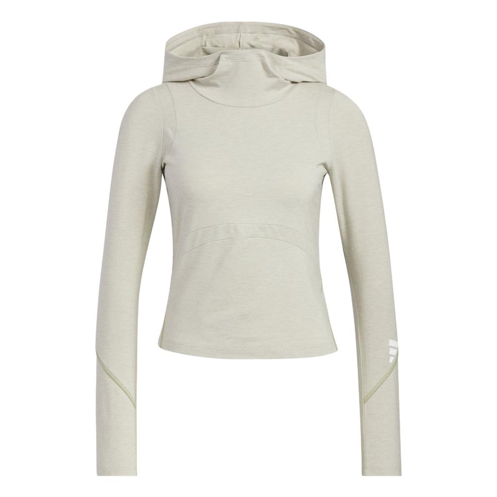 Adidas FOS Future Style Loose Fit Hooded Knit Long Sleeve Regular T-Shirt Women Tops KC5804
