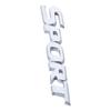 2PCS Black and Silver 3D Sport Sticker for Car Car Fender Decal Sticker  for Trunk Side Fender