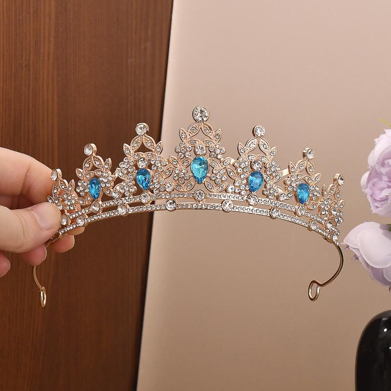 Elegant Rhinestone Princess Crown: Stylish High-End Headwear for Parties & Birthdays
