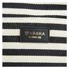 VASKA by moz Women's Shoulder Bag, Horizontal, Cotton, Striped, Elk, Deer, Veska, Nordic Style, VM6-226, Black