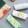 Fruit Style Cute School Pencil Case for Girls Novelty Leather Pencil Bag Kawaii Stationery Bags