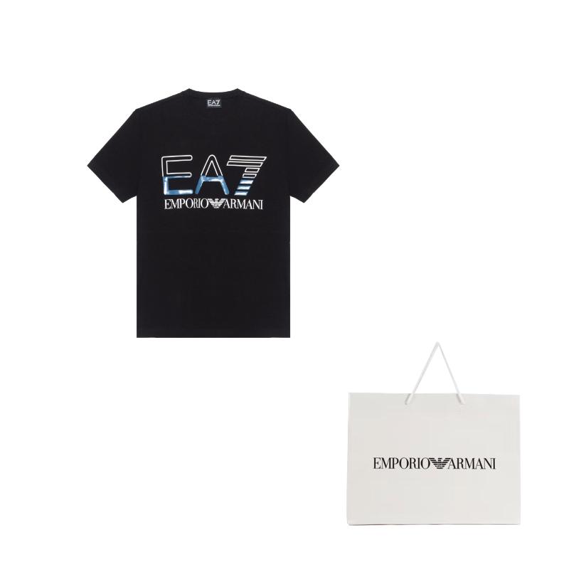 EMPORIO ARMANI EA7 T Shirt Men's Black 3RPT07-PJLBZ-1200