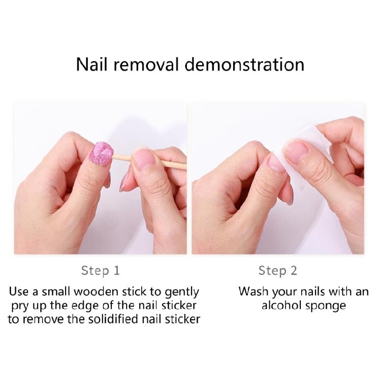 22Pcs Gel Nail Strips Gel Nail Stickers No Curing Necessary Fashion Nail Art Easy Application for Professional Look
