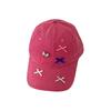 Spring And Summer Bow Baseball Cap Women'S Versatile Cute Big Head Circumference Showing Face Small Peaked Cap Big Face Hat
