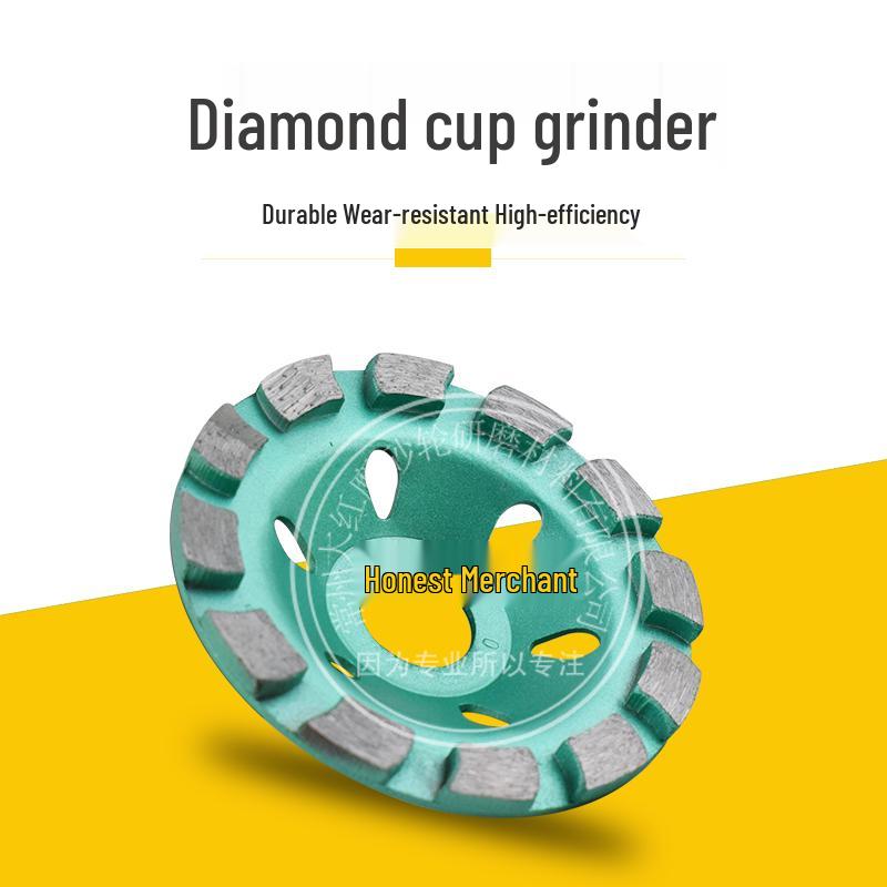 Thickened Diamond Bowl Disc for Angle Grinders - Concrete, Cement Floor Grinding & Polishing
