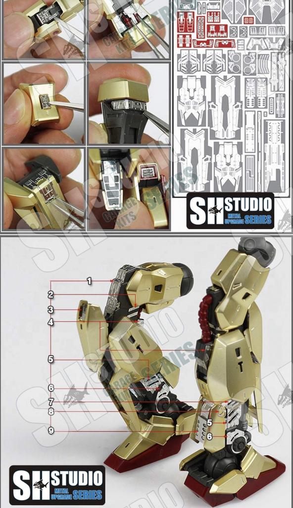 MG RE MEGA SIZE Custom Detail-Up High-Quality Metal Parts (MG 1/100 MSN-00100 Hyaku Shiki Ver. 2.0) [Parallel Import]