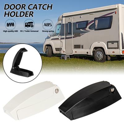 Motorhome Caravan Door Catch Holder Latch for Truck Van Travel Baggage Rv Camper Accessories Trailer White ABS Auto Styling
