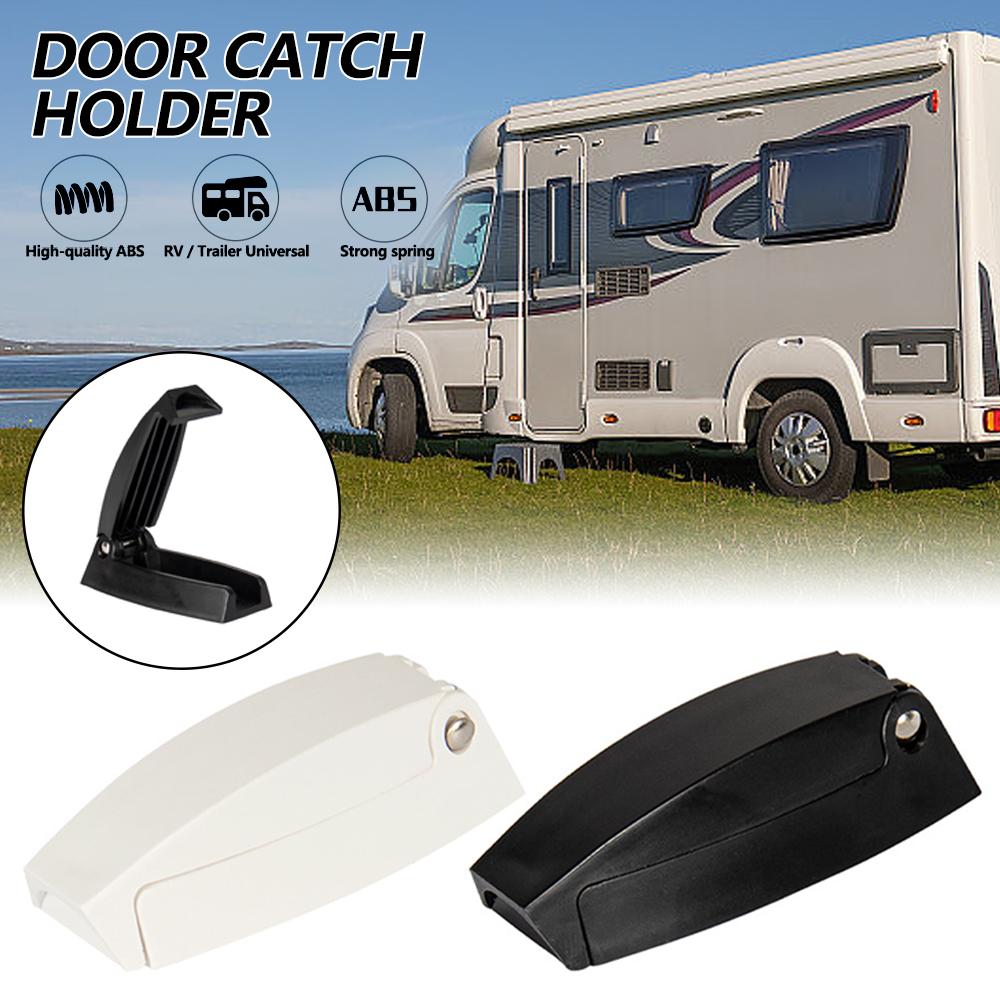 Motorhome Caravan Door Catch Holder Latch for Truck Van Travel Baggage Rv Camper Accessories Trailer White ABS Auto Styling