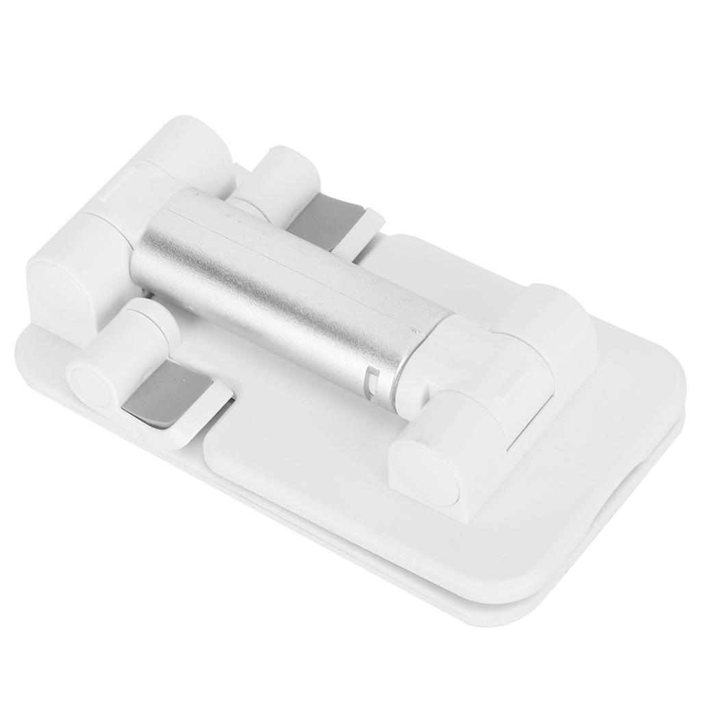 Adjustable Desktop Stand Holder Foldable Mirror Face Bracket for Mobile Phone TabletWhite