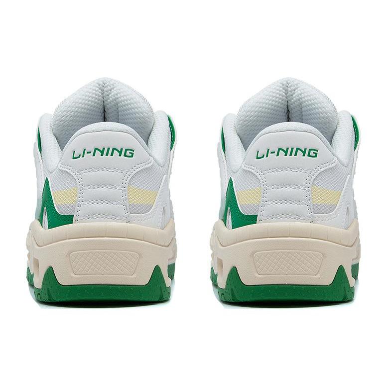 Li Ning CF Tracing, Version 2.0 Abrasion Resistant Breathable Low top Sports Casual Shoes Women's White Green AGCT178-2