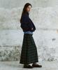 FRITUR Tartan Check Maxi Skirt Green_F254Sk01