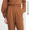 ELLASSAY Women's High-Waisted Tapered Wool Blend Casual Pants