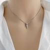 Fashion Spring Spike Pendant Necklace Adjustable Choker Simple Collar Necklace Party Jewelry Hip Hop Clavicle Chain