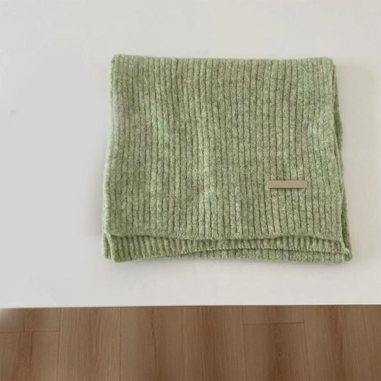 Versatiles Ladies' Knitted Scarf Lightweight Cold Weather Neckerchief Daily Wear for Men Women and Kids