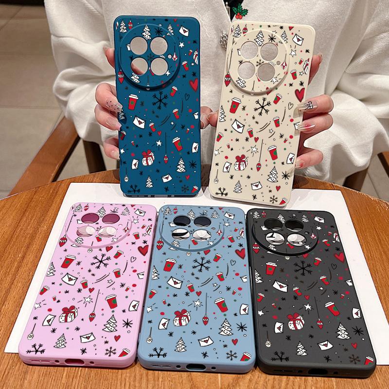 Christmas Gift Pattern Phone Case For OnePlus 15 13 12 13R 12R 11R Nord 5 5G Slim Soft TPU Silicone Cover For OnePlus Ace 5 3 2