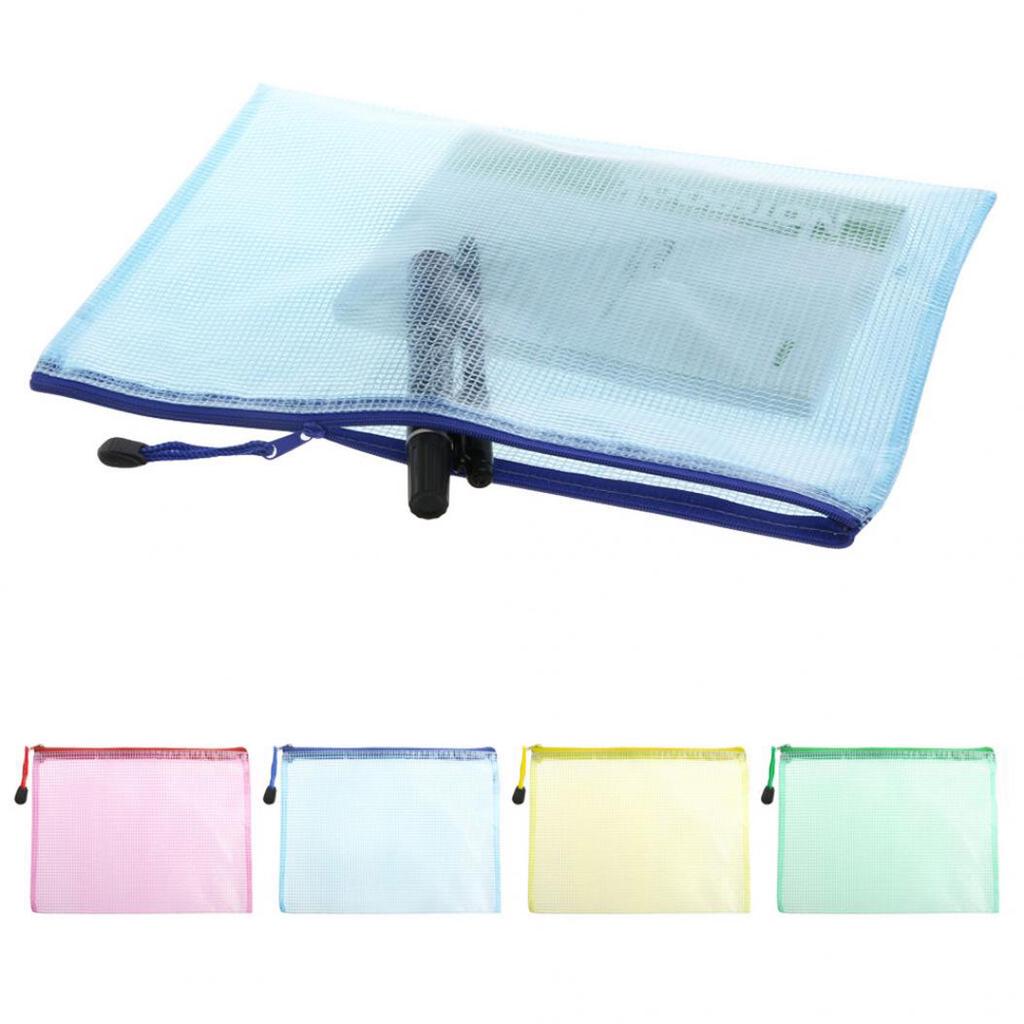 Document Bag A4 Zipper File Pocket Storage Office School Supply Waterproof Case