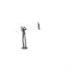 Golfharzfigur Moderne Golfer Skulptur Regal Schläger Bauernhaus Guan Yin Zubehör Ornament