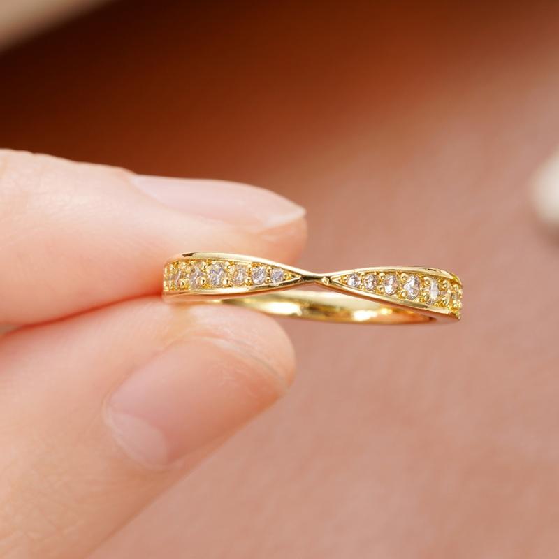 

CAOSHI Exquisite Engagement Rings for Women Brilliant Minimalist Cubic Zirconia Jewelry Elegant Accessories Daily Wearable Rings 10