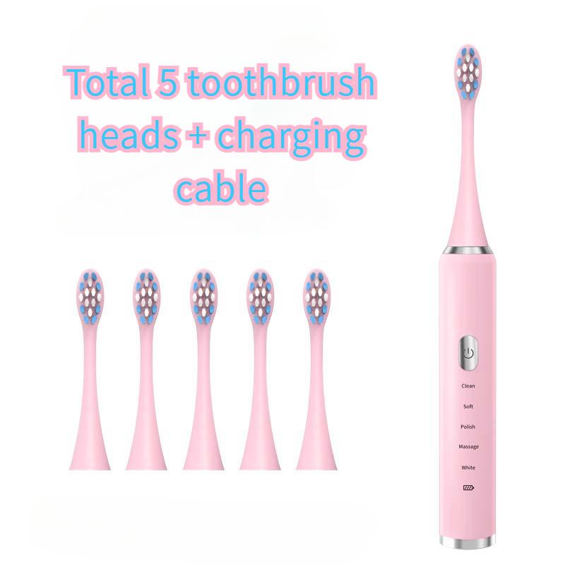 Periuță de dinți electrică pentru adulți. Periuță de dinți cu peri moi, cu vibrații cu ultrasunete