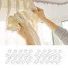 Lightweight Metal S Hooks for Curtain Mounting Convenient Hooks for Curtain Hangings Track Drapery Hook Pin Hangers