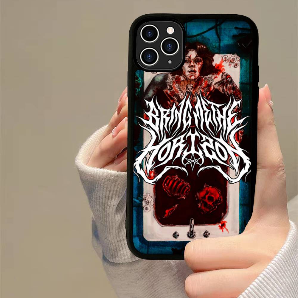 

B-Bring Me The Horizon BMTH Phone Case For Iphone 11 12 13 14 15 Pro Max 17 16 Plus Hard PC+TPU Back Cover iPhone 14 pro