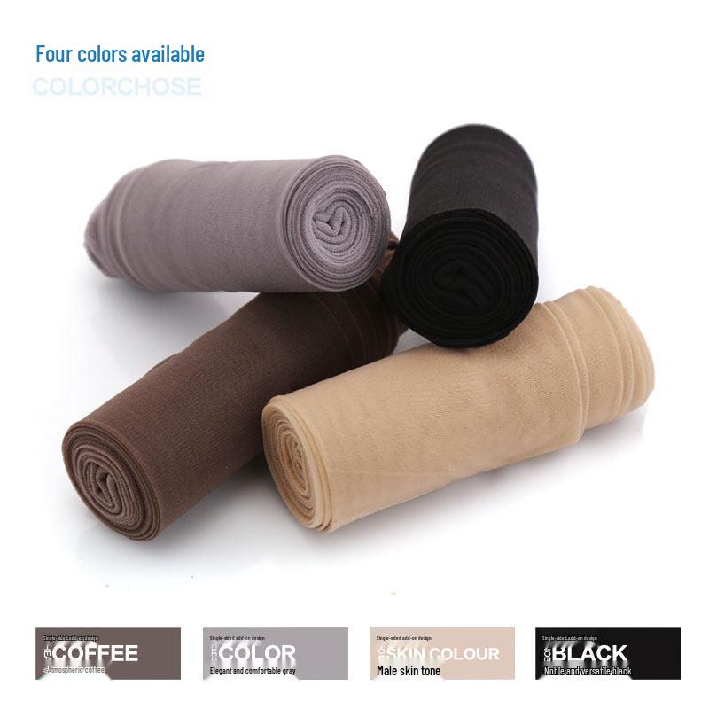 Langsha Plus Size 200lb Thin Summer Pantyhose for Women - Anti-Snag, Flesh Color, Double Gusset