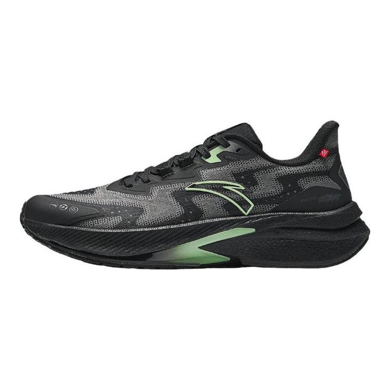 Anta Rocket 5.0 men low-top running shoes Nitro Tech black gray green 912445503-4 40.5