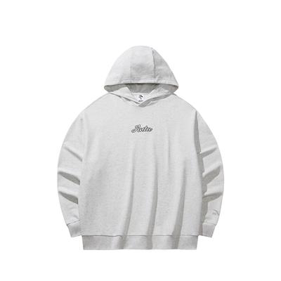 Anta Hooded Campus Casual Loose Sports Fashion Versatile City Commuting Knitted Couple Sweatshirt Unisex Sweatshirt Floral-Gray 972618705-10